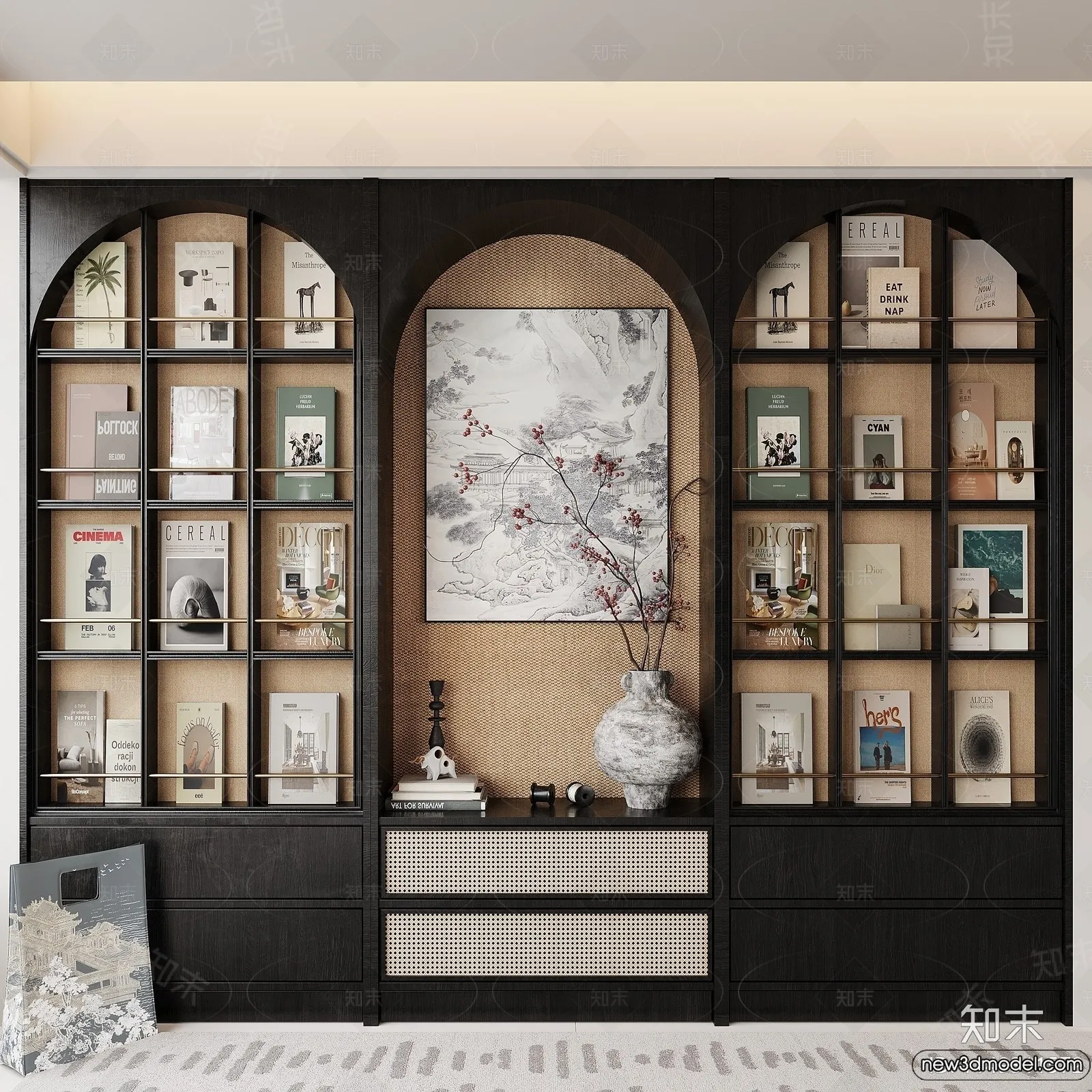 Book Case 3D Furniture Models – Interior 3D Model – 071 Book Case 3D Furniture Models – Interior 3D Model – 071