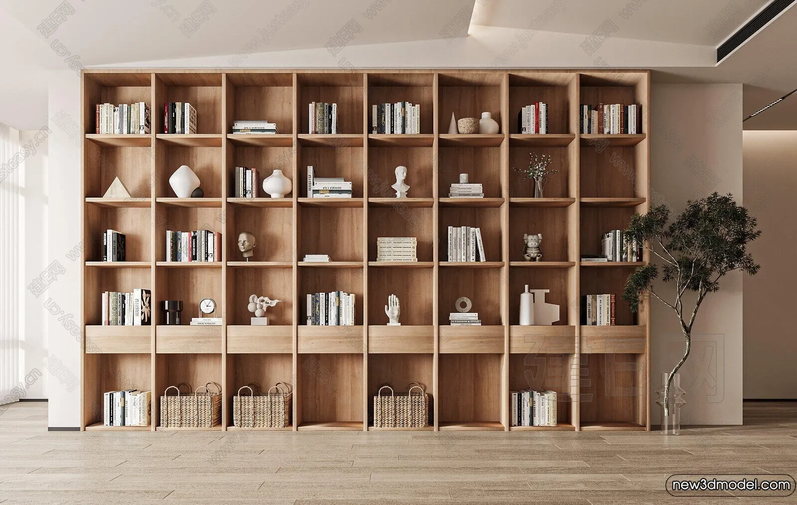 Book Case 3D Furniture Models – Interior 3D Model – 077 Book Case 3D Furniture Models – Interior 3D Model – 077