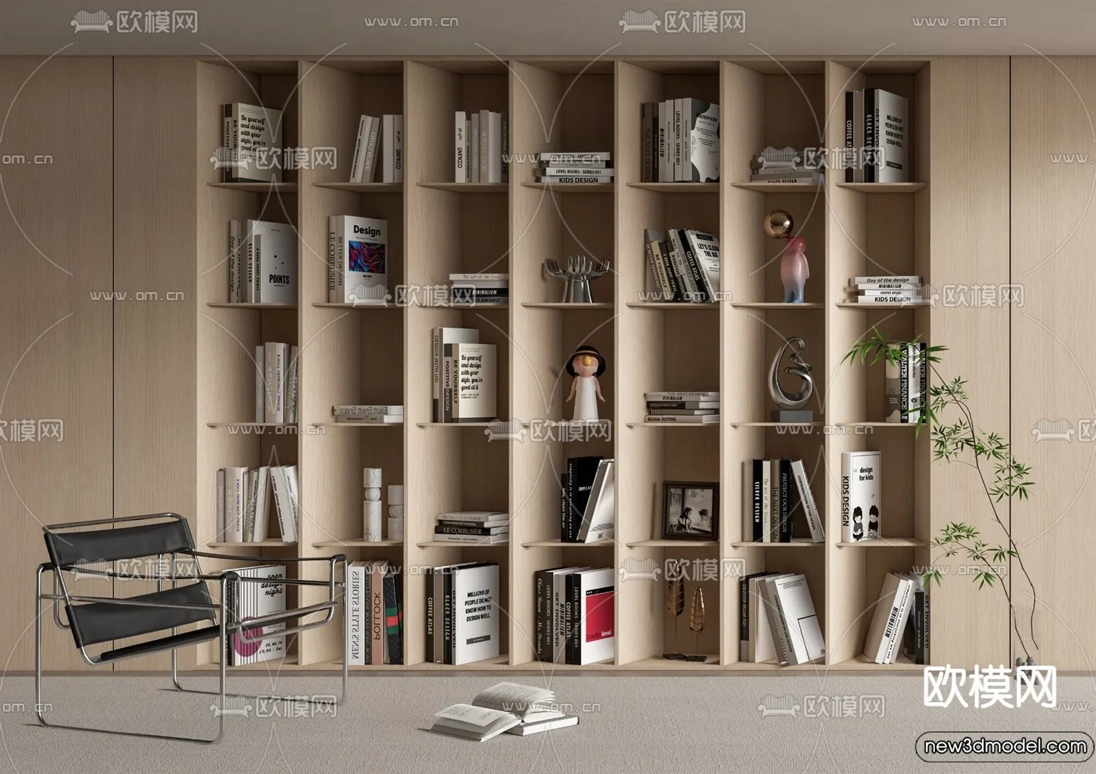 Book Case 3D Furniture Models – Interior 3D Model – 079 Book Case 3D Furniture Models – Interior 3D Model – 079