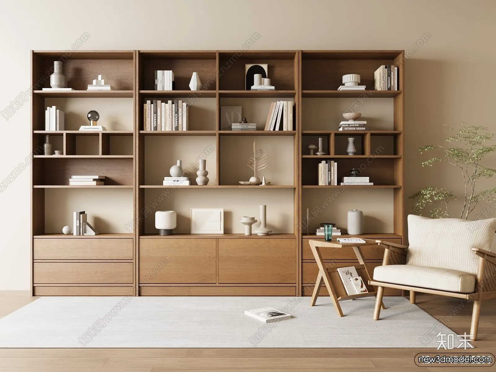 Book Case 3D Furniture Models – Interior 3D Model – 081 Book Case 3D Furniture Models – Interior 3D Model – 081