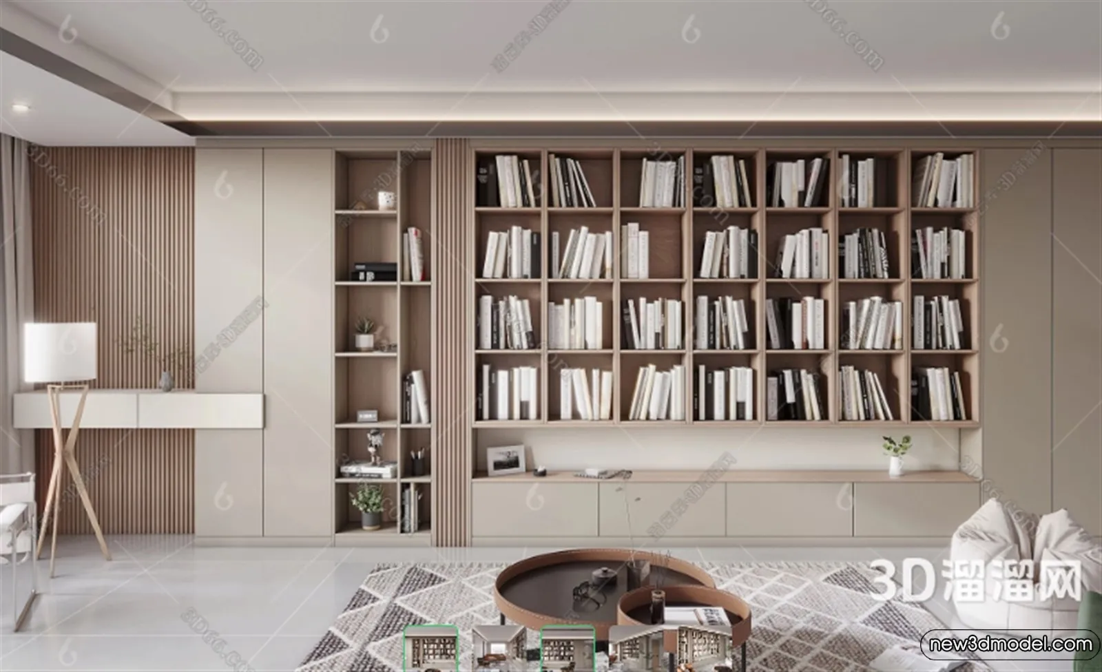 Book Case 3D Furniture Models – Interior 3D Model – 083 Book Case 3D Furniture Models – Interior 3D Model – 083