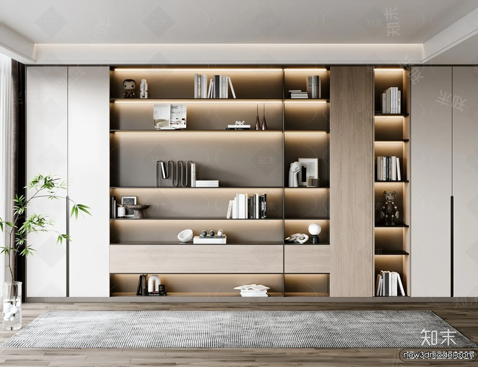 Book Case 3D Furniture Models – Interior 3D Model – 089 Book Case 3D Furniture Models – Interior 3D Model – 089