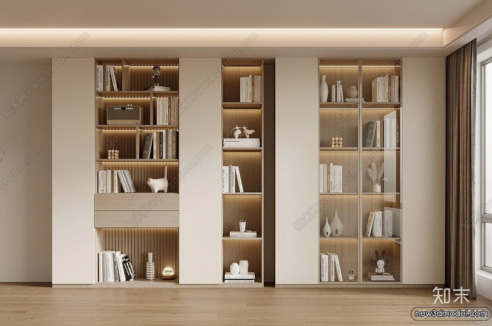 Book Case 3D Furniture Models – Interior 3D Model – 090 Book Case 3D Furniture Models – Interior 3D Model – 090