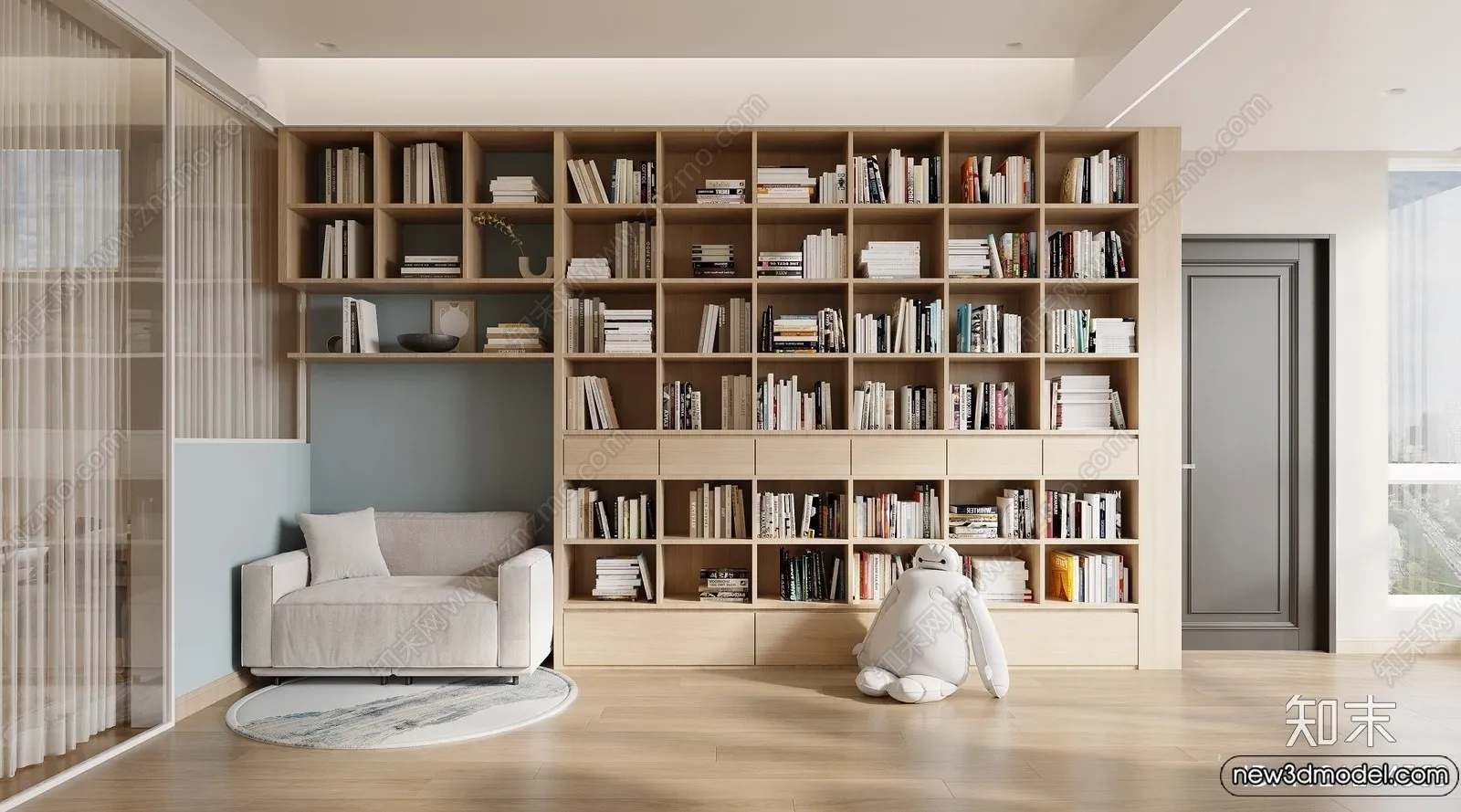 Book Case 3D Furniture Models – Interior 3D Model – 099 Book Case 3D Furniture Models – Interior 3D Model – 099