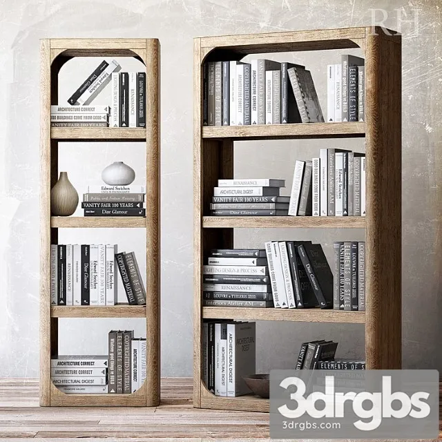 Book Collection 3D Model Download