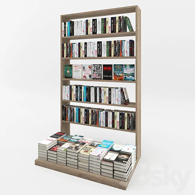 book novels thrillers 3D Model book novels thrillers 3D Model