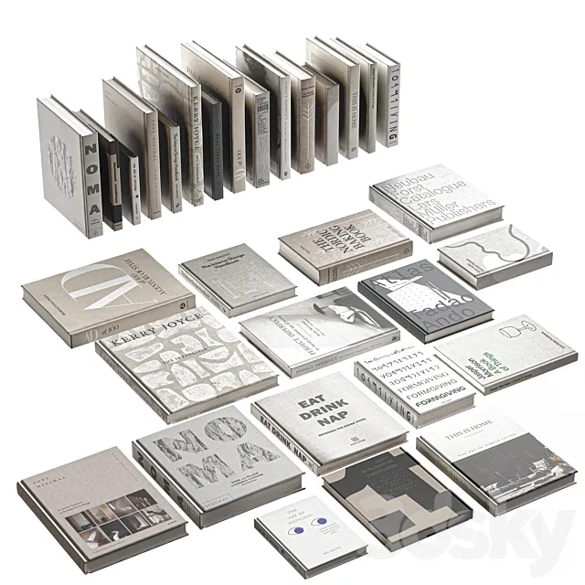 Book Set NO-01 3D Model