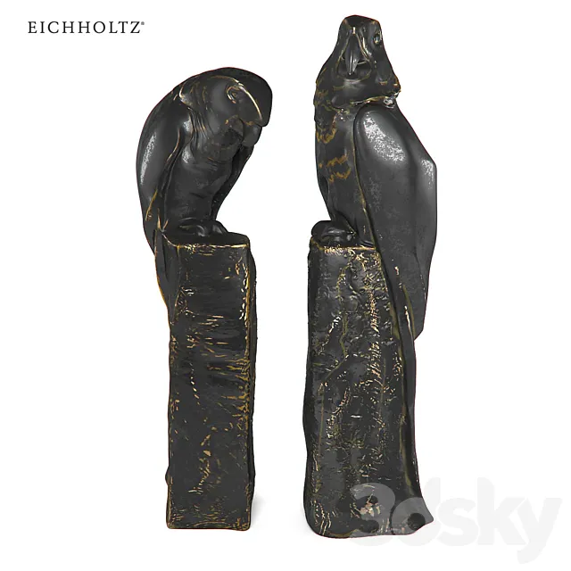 Book Stand Perroquet set of 2 3DModel