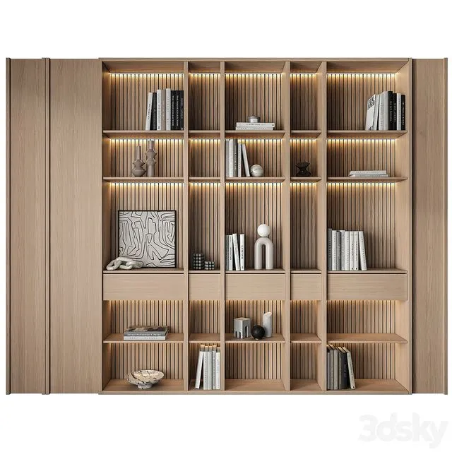 Bookcase 029 3D Model