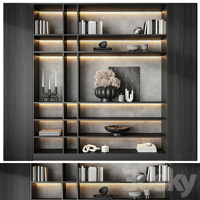 Bookcase 07 3D Model Bookcase 07 3D Model