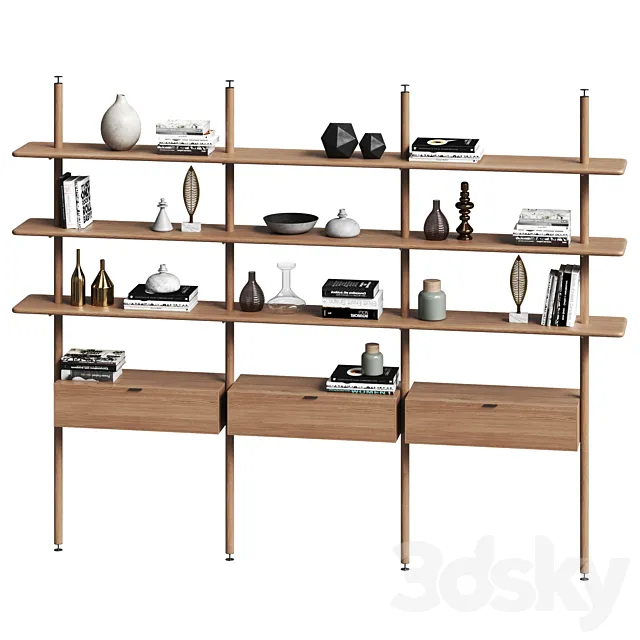 Bookcase 1 by SIORI 3DModel