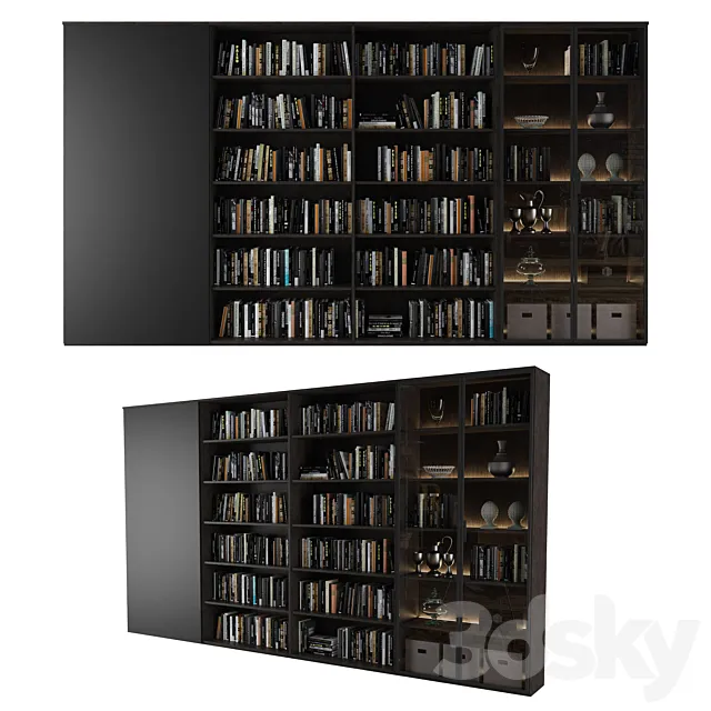 Bookcase 12 3DModel Bookcase 12 3DModel