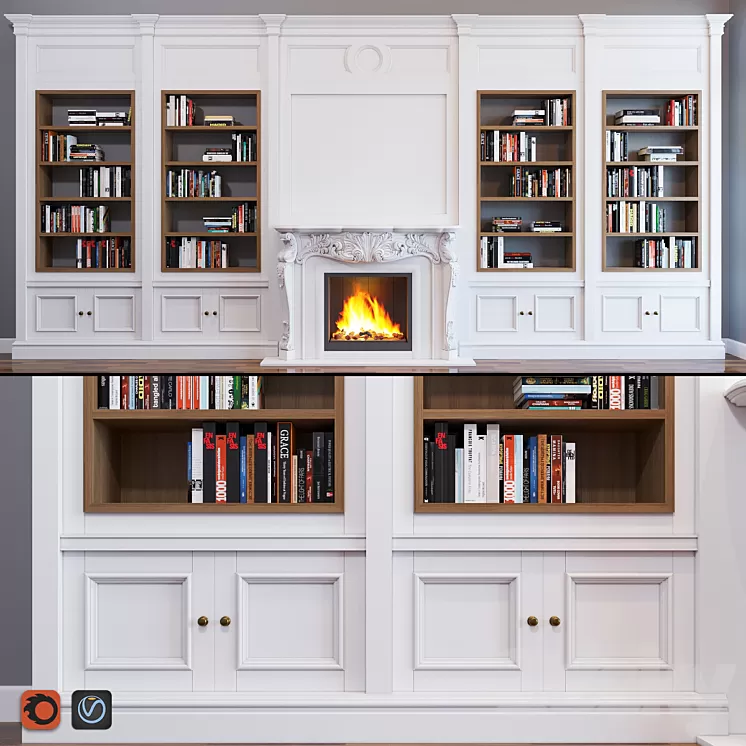 Bookcase 3D Model