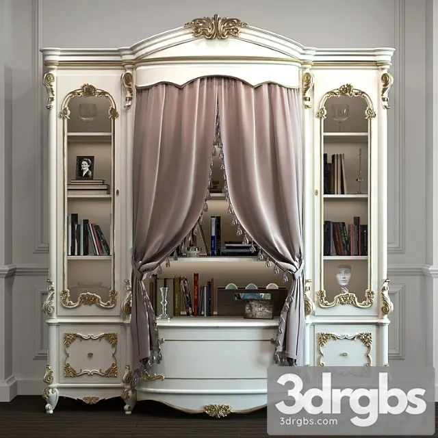 Bookcase alberto & mario ghezzani ru 1001 monnalisa 3D Model Download