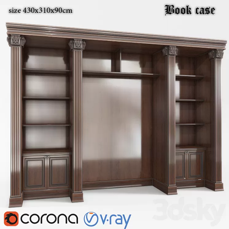Bookcase (Bookcase) 3D Model