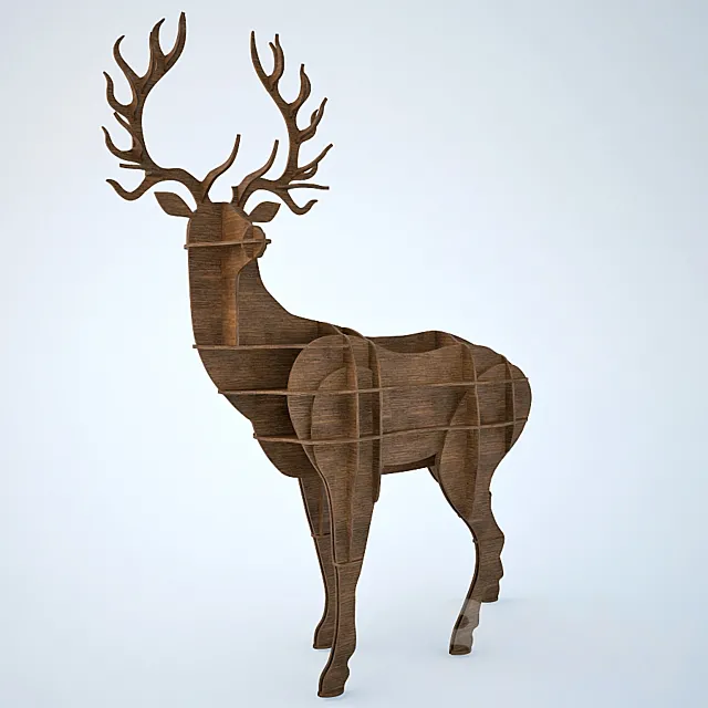 Bookcase DEER 3D Model Bookcase DEER 3D Model