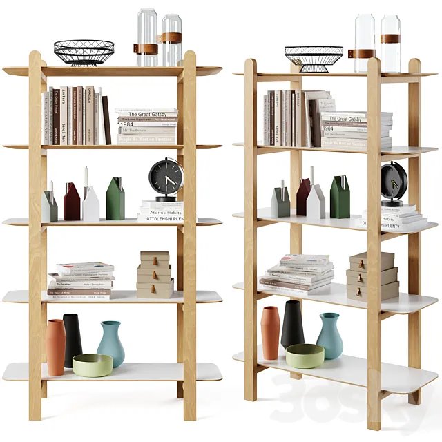 Bookcase Falcao by Cosmo 3DModel