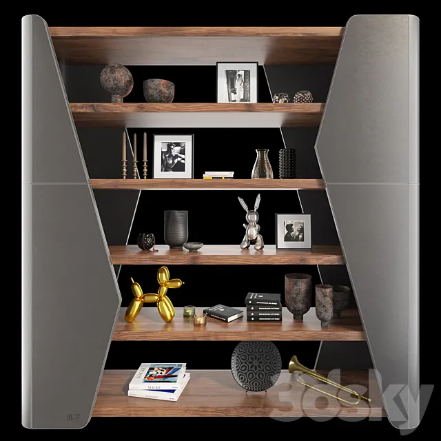 Bookcase Finesse Riva 1920 3DModel