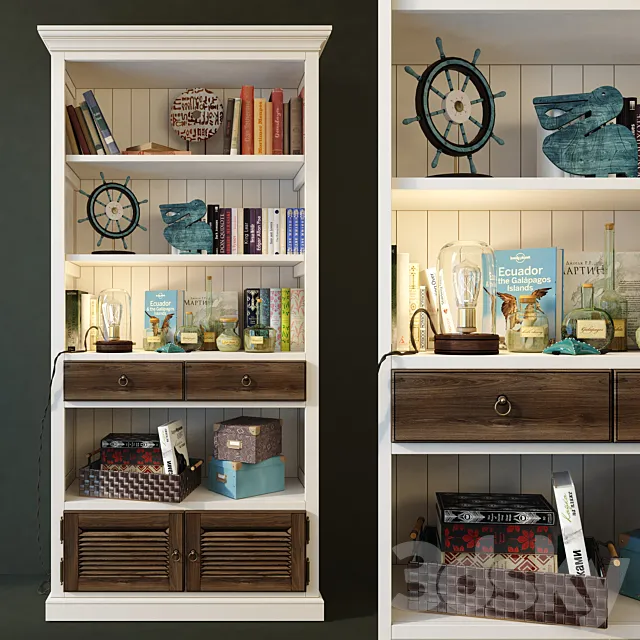 Bookcase Folk. Wellige 3DModel Bookcase Folk. Wellige 3DModel