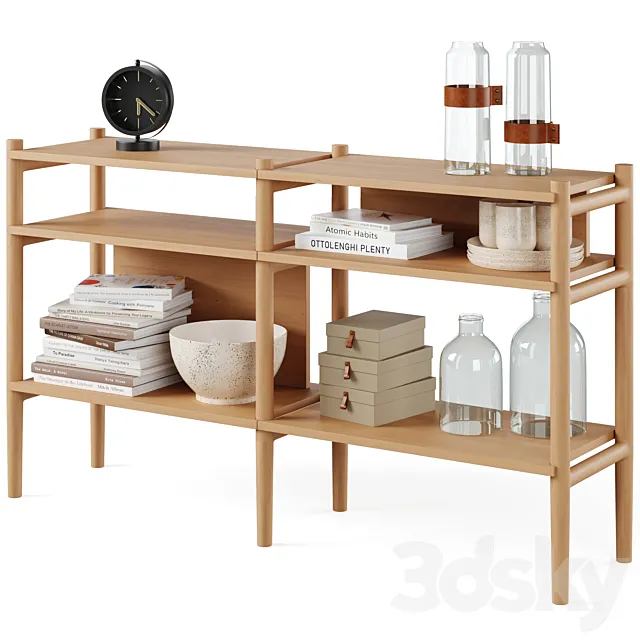 Bookcase HOLTON by Rowico Home 3DModel