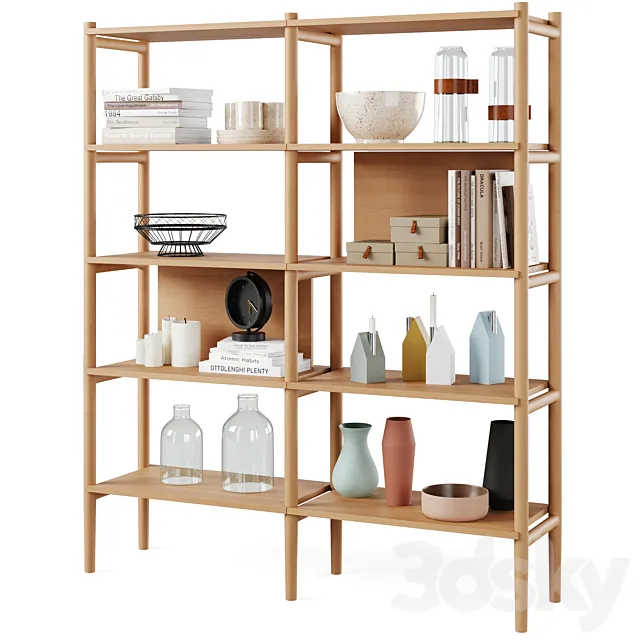 Bookcase HOLTON by Rowico Home 3DModel