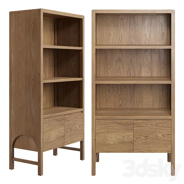 Bookcase Jeanne 3D Model Free Download