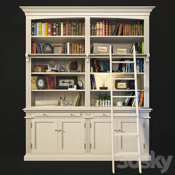 Bookcase library Amandine. Maisons du monde. 3D Model