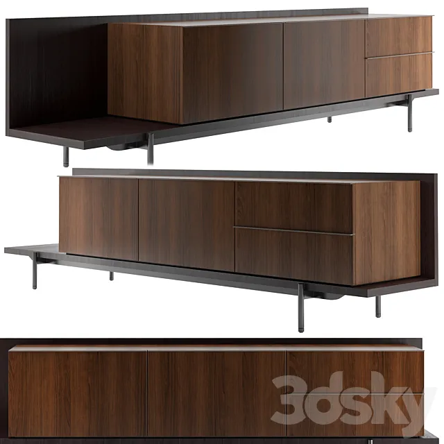 bookcase Minotti Superquadra 2021 collection ? 3 3DModel