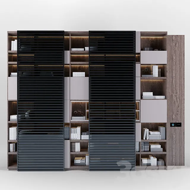 Bookcase Modern 3DModel
