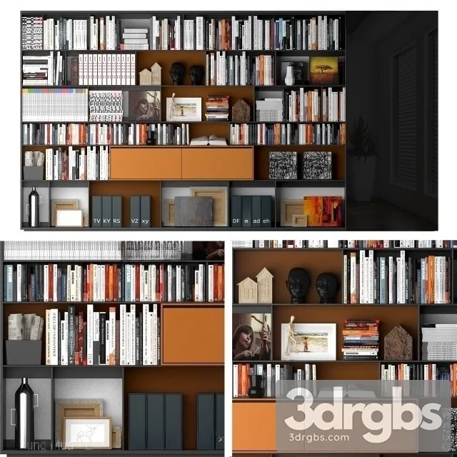 Bookcase Module 3D Model Download Bookcase Module 3D Model Download