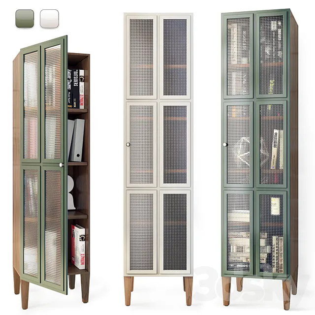 Bookcase one-door Andersen. Cabinet _ bookcase by Etg-Home 3D Model