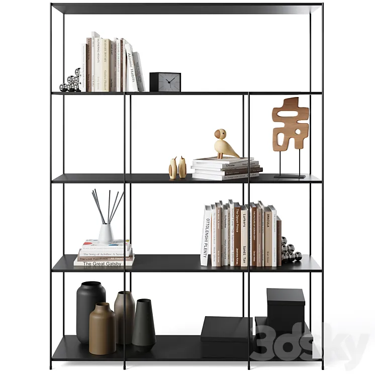 Bookcase Roma by Cosmo 3D Model Free Download