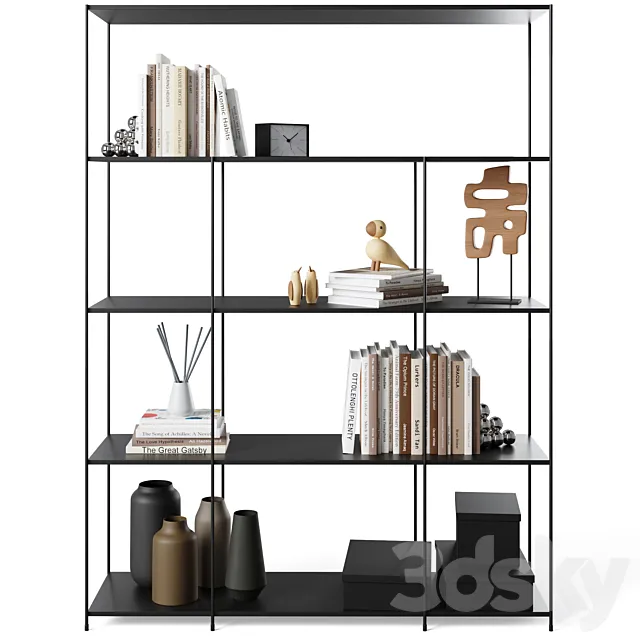 Bookcase Roma by Cosmo 3DModel