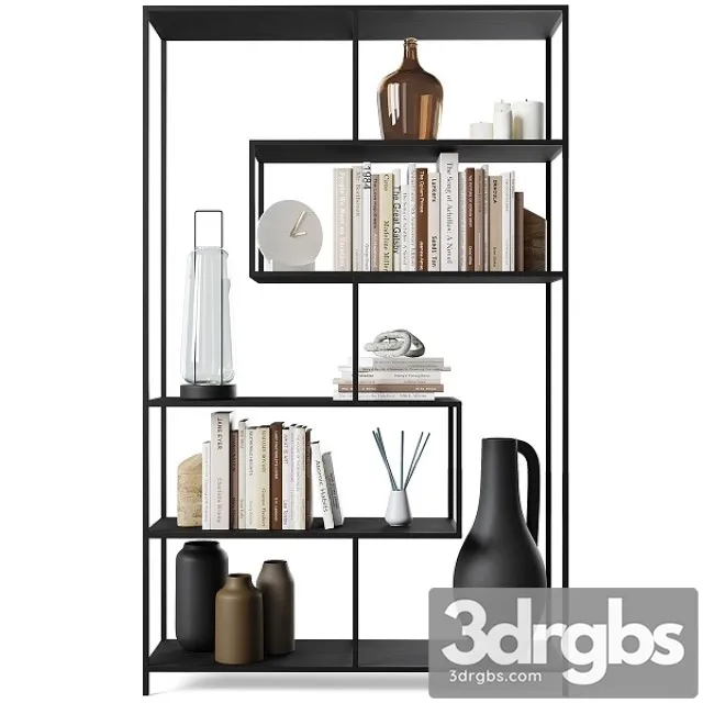 Bookcase Seaford 2 by Actona 3D Model Download