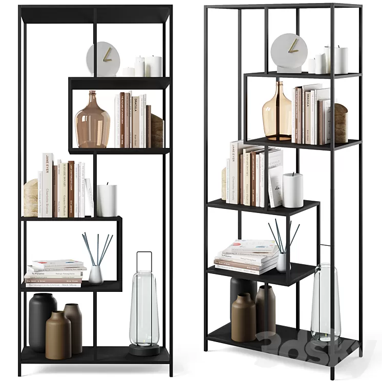 Bookcase Seaford by Actona 3D Model Free Download