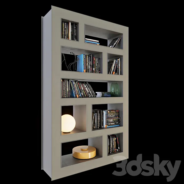 Bookcase Stele 3DModel