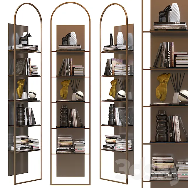 Bookcase Uffizio 3D Model