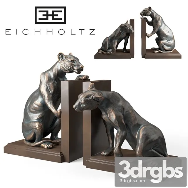 Bookend Lioness Set Of 2 Eichholtz 3D Model Download