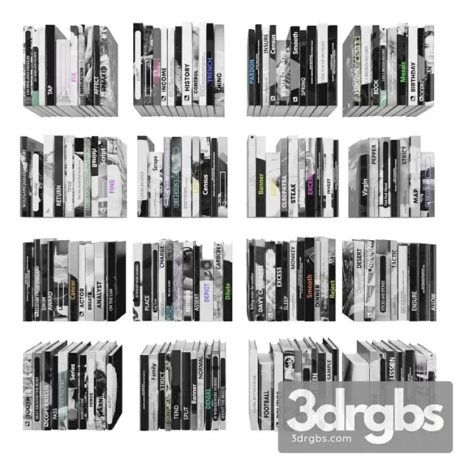 Books 150 Pieces 2283 3D Model Download