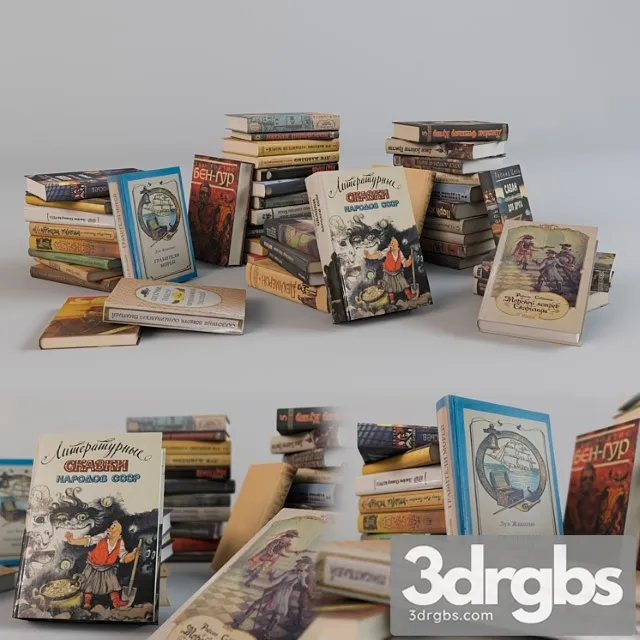 Books 3D Model Download