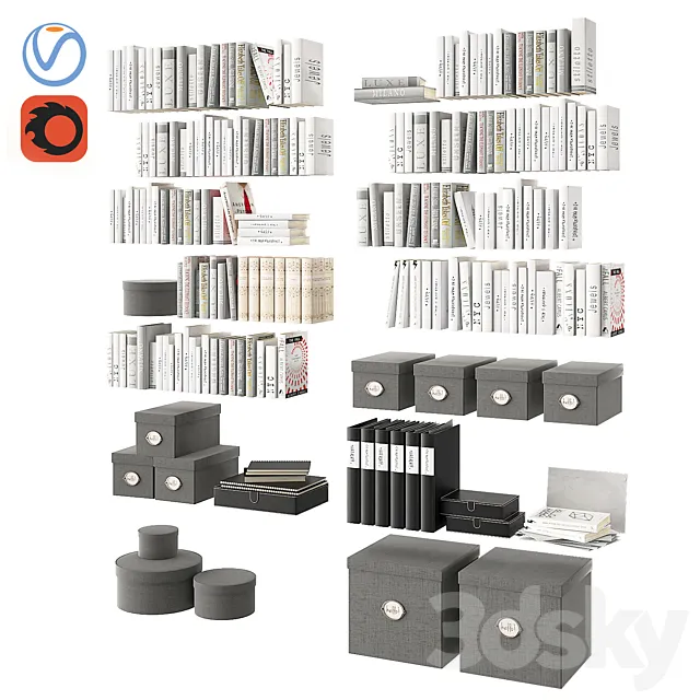 Books 3DModel Books 3DModel