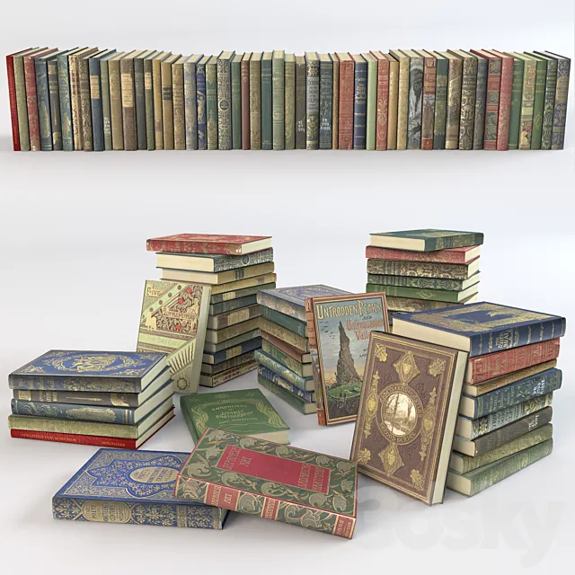 Books _ Books (set 10) 3DModel