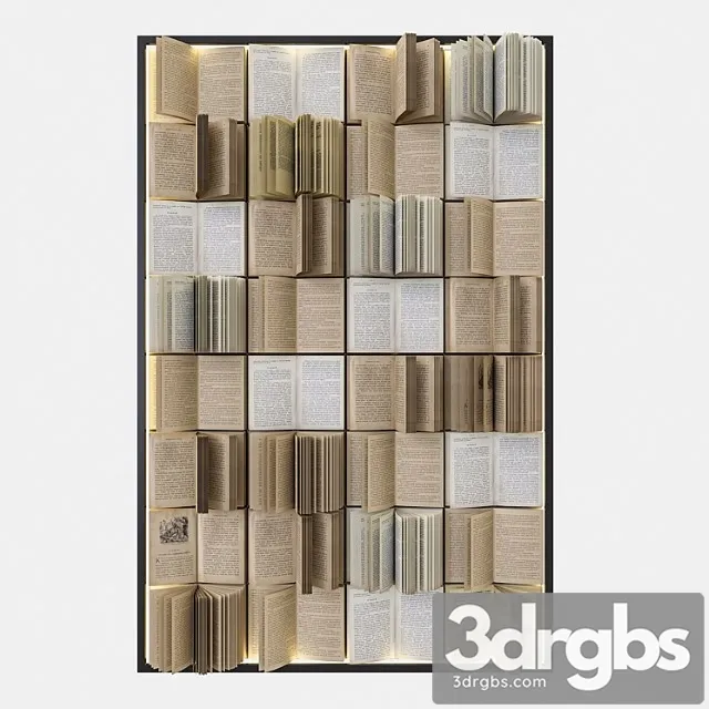 Books set 2 3D Model Download