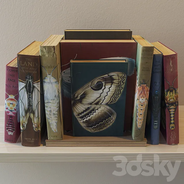 Books set “Butterflys” 3DModel