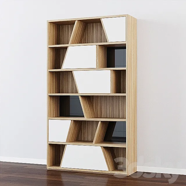 Bookshelf 0001 3D Model