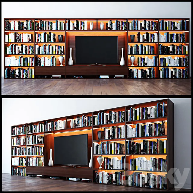 bookshelves 3DModel bookshelves 3DModel