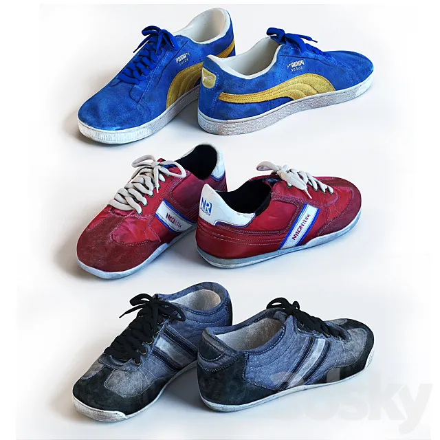 Boots _ Shoes 3D Model