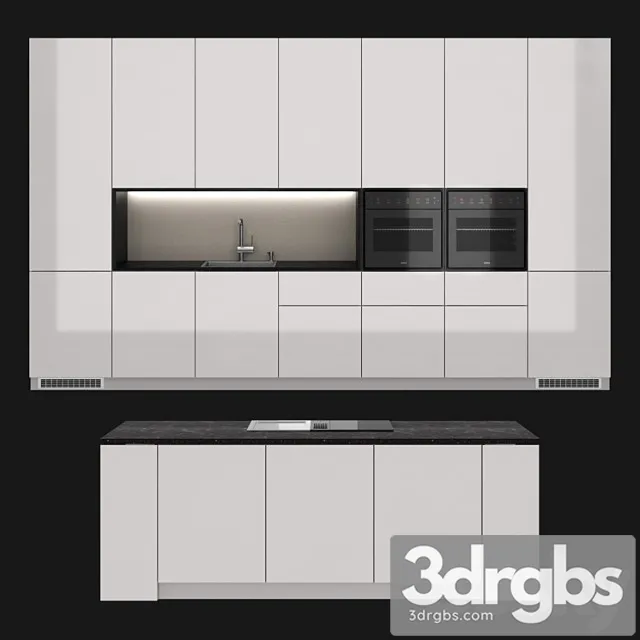 Bora loft kitchen 3D Model Download