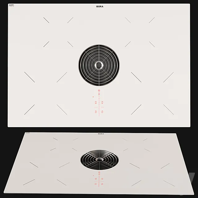 BORA PURA _ Hob _ White 3D Model BORA PURA _ Hob _ White 3D Model