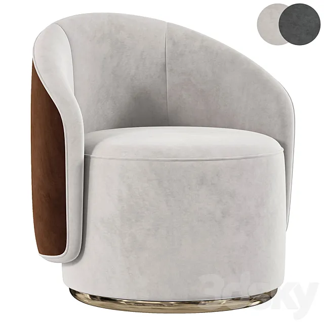 BORDEAUX Armchair By Cazarina 3D Model BORDEAUX Armchair By Cazarina 3D Model